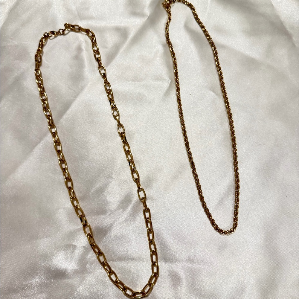 Elegant Gold Chain Necklace Set